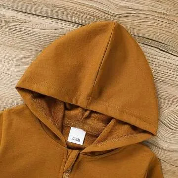 ZOELNIC Toddler Baby Boy Hoodie Cool Little Dude Style