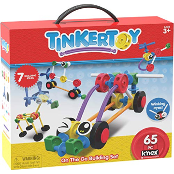 Tinkertoy On The Go Building Set - 65 Colourful Pieces