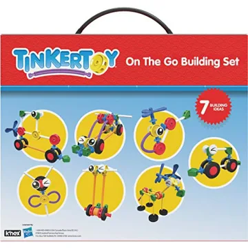Tinkertoy On The Go Building Set - 65 Colourful Pieces
