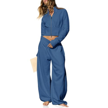 Fisoew Women's Stylish 2 Piece Tracksuit for All Occasions