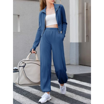 Fisoew Women's Stylish 2 Piece Tracksuit for All Occasions