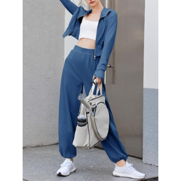 Fisoew Women's Stylish 2 Piece Tracksuit for All Occasions