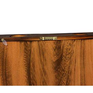 Wine Cork & Beer Cap Holder Shadow Box, Wall Mounted or Free Standing, Wine & Bar Decor for Him & Her, Rustic Stained Wood, 11" x 13"