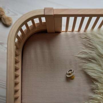 Mini Crib Sheet - Baby Neutral Organic Cotton Fitted Bedding