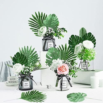 Vibrant 96 Pack Palm Leaves for Stunning Party Decor