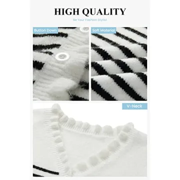 PRETTYGARDEN Women’s Crop Cardigan Sweater in Khaki