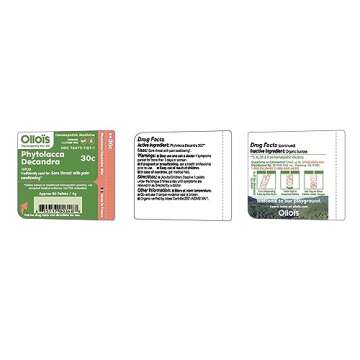 OLLOIS Phytolacca Decandra 30c – Organic Throat Relief, 80 Pellets