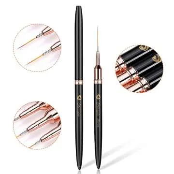 Etercycle Nail Art Brushes Set for Fine Detailing