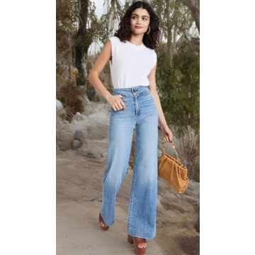ASKK NY Brighton Wide Leg Jeans for Women - Stylish Comfort