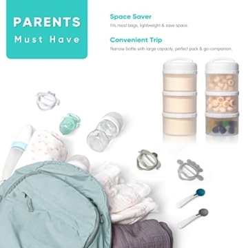 Termichy Stackable Formula Dispenser for Easy Baby Feeding