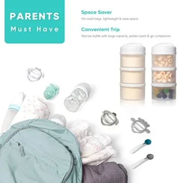 Termichy Stackable Formula Dispenser for Easy Baby Feeding