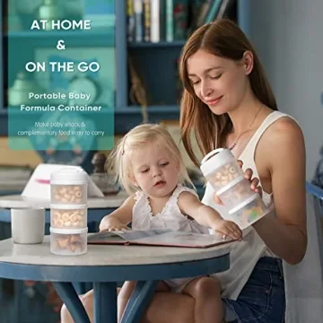 Termichy Stackable Formula Dispenser for Easy Baby Feeding