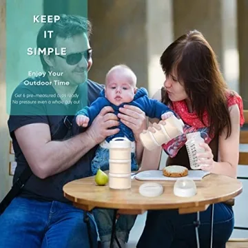 Termichy Stackable Formula Dispenser for Easy Baby Feeding