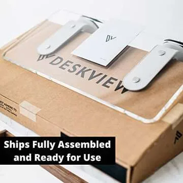 DeskView Premium Standing Desk - Portable Window-Mounted Solution