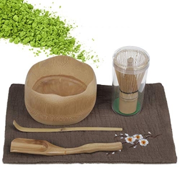 Eco-friendly Bamboo Matcha Tea Whisk Set for Ceremonies