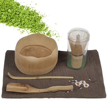 Eco-friendly Bamboo Matcha Tea Whisk Set for Ceremonies