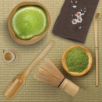 Eco-friendly Bamboo Matcha Tea Whisk Set for Ceremonies