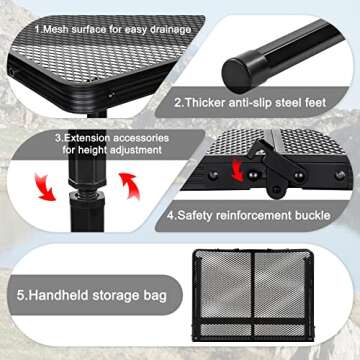 Grovind Folding Grill Table