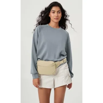 Stylish ODODOS 2L Belt Bag for Travel and Workouts