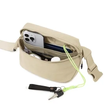 Stylish ODODOS 2L Belt Bag for Travel and Workouts