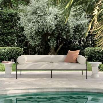 Tov Furniture Vera Cream Outdoor Sofa