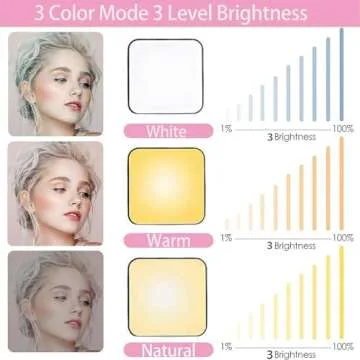 AJDSE Selfie Light for iPhone 15 Case - Rechargeable LED Flash Lighting Case Compatible with Live Stream/Makeup/Video Illuminate for Women - Crystal Clear