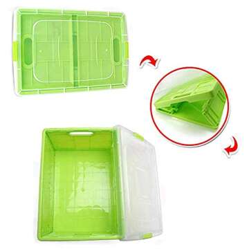 N&T NIETING 1500Pcs Arts and Crafts Supplies for Kids, DIY Kids Arts Crafts Supplies Kit for Toddlers with Pipe Cleaners, Pom Poms, Wiggle Googly Eyes, Folding Storage Box