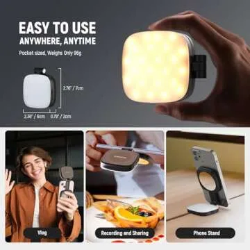 NEEWER Magnetic Selfie Light for iPhone & More