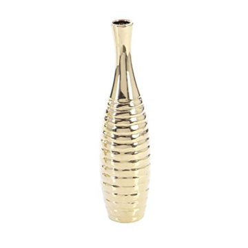 Elegant Decorative Vase Set of 3 - Slim Bottleneck Design