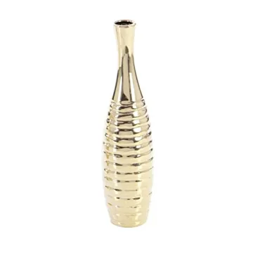 Elegant Decorative Vase Set of 3 - Slim Bottleneck Design