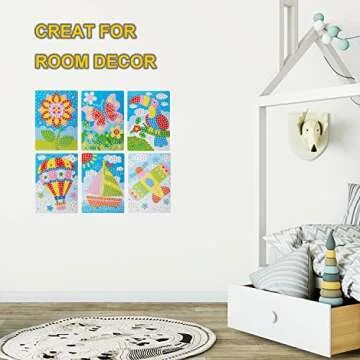 LZHZH Mosaic Sticker Art Kits - Creative DIY Fun for Kids