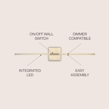 JONATHAN Y Makena 28" LED Wall Sconce - Modern Elegance