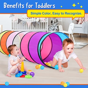 SweHouse Colorful Play Tunnel for Kids' Fun and Skills