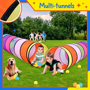 SweHouse Colorful Play Tunnel for Kids' Fun and Skills