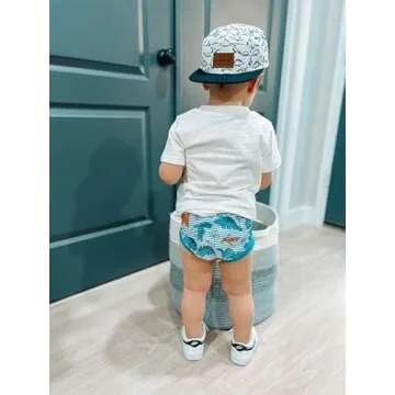 BIG ELEPHANT 10 Pack Toddler Potty Training Pants, Absorbent Underwear for Baby Boys, 12-24 Months