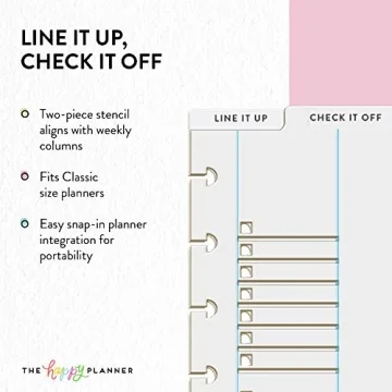 Happy Planner Stencils for Neat Lists and Checklists