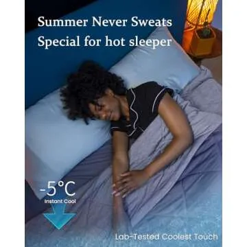 ZonLi Z-Magic Cooling Comforter Oversized King, Hypoallergenic Bamboo Viscose, Lightweight Breathable Soft Summer Blanket for Hot Sleepers, Quickly Cooling Quilt for Night Sweats, Brown 106"x118"