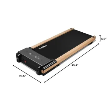 Elegant Redliro Wood Walking Pad Treadmill for Home Office