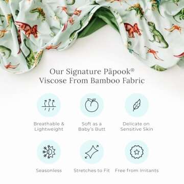 Posh Peanut Viscose from Bamboo Baby Pajamas & 2 Way Zipper Sleepers with Designer Footie Grips - All-Day Baby Clothes or PJs (3-6 Months) Construction Cars