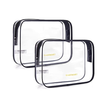 BAGSMART TSA Approved Waterproof Toiletry Bags 2-Pack