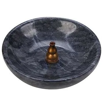 Elegant Black Marble Decorative Bowl for Home Decor