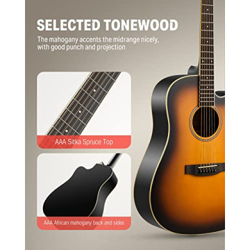 Complete Beginner Acoustic Guitar Kit with Lessons