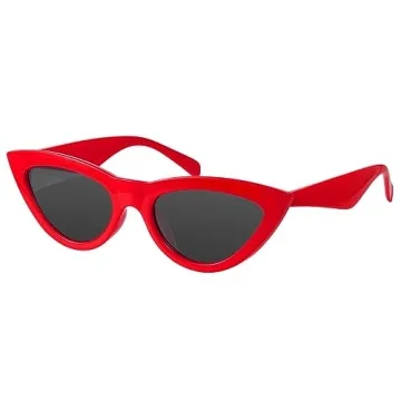 mosanana Retro Vintage Trendy Cat Eye Sunglasses for Women 50s 60s 90s 2024 Cute Fashion Funky Styli...