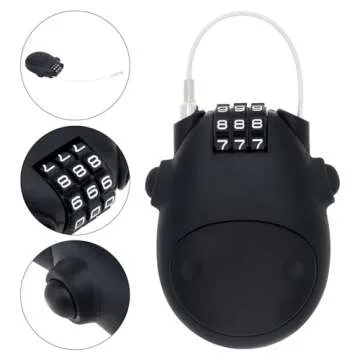 HOJLKLD Combination Cable Lock for Travel and Security