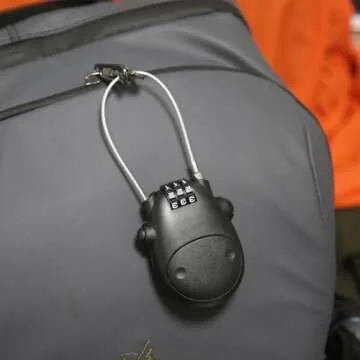 HOJLKLD Combination Cable Lock for Travel and Security