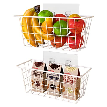 MaraFansie Adhesive Wall Baskets for Home Organization