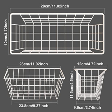MaraFansie Adhesive Wall Baskets for Home Organization