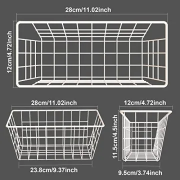 MaraFansie Adhesive Wall Baskets for Home Organization