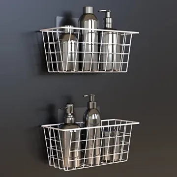 MaraFansie Adhesive Wall Baskets for Home Organization