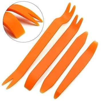 AXELECT 5PCS Auto Trim Removal Tool, Car Dash Panel Removal Tools Kit, No-Scratch Pry Tools Automotive Window Trim Molding Fastener Remover